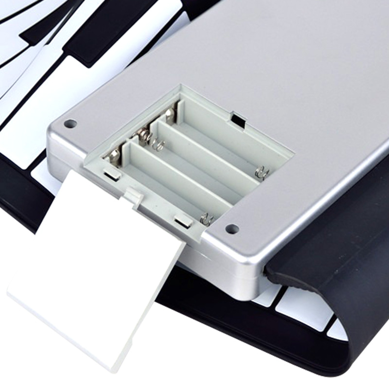 Teclado electrónico portátil plegable de 49 teclas