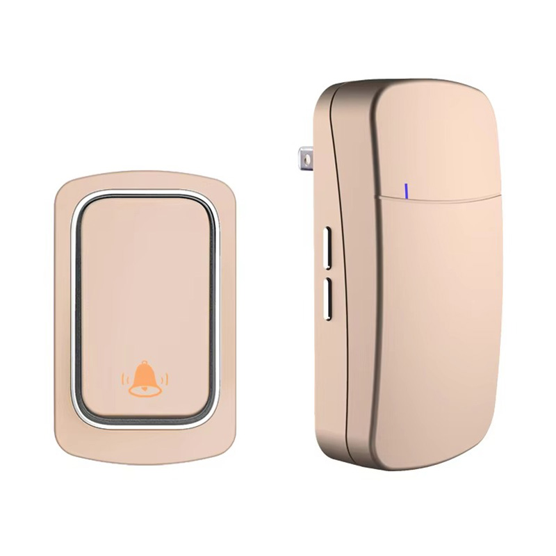 Timbre electrónico inalámbrico de plástico con botón pulsador Timbre electrónico inalámbrico de plástico con botón pulsador