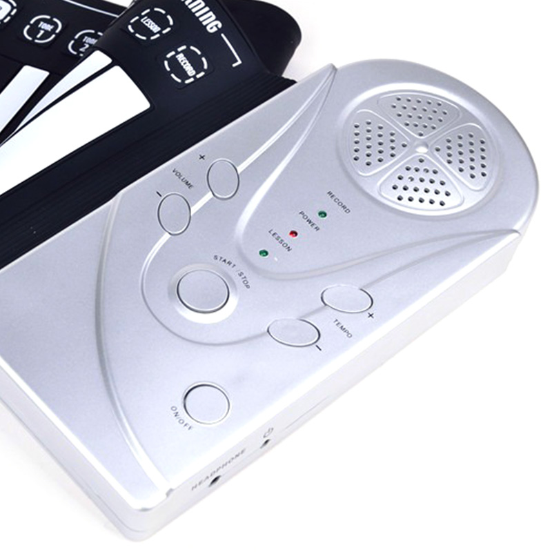 Teclado electrónico portátil plegable de 49 teclas