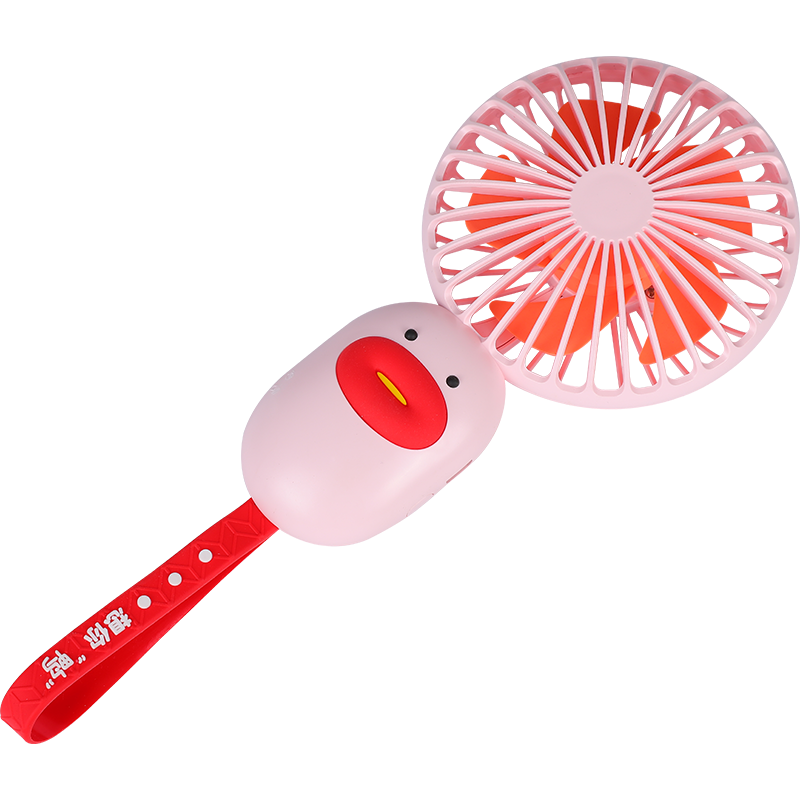 Ventilador pequeño silencioso portátil con tema de pato graffiti