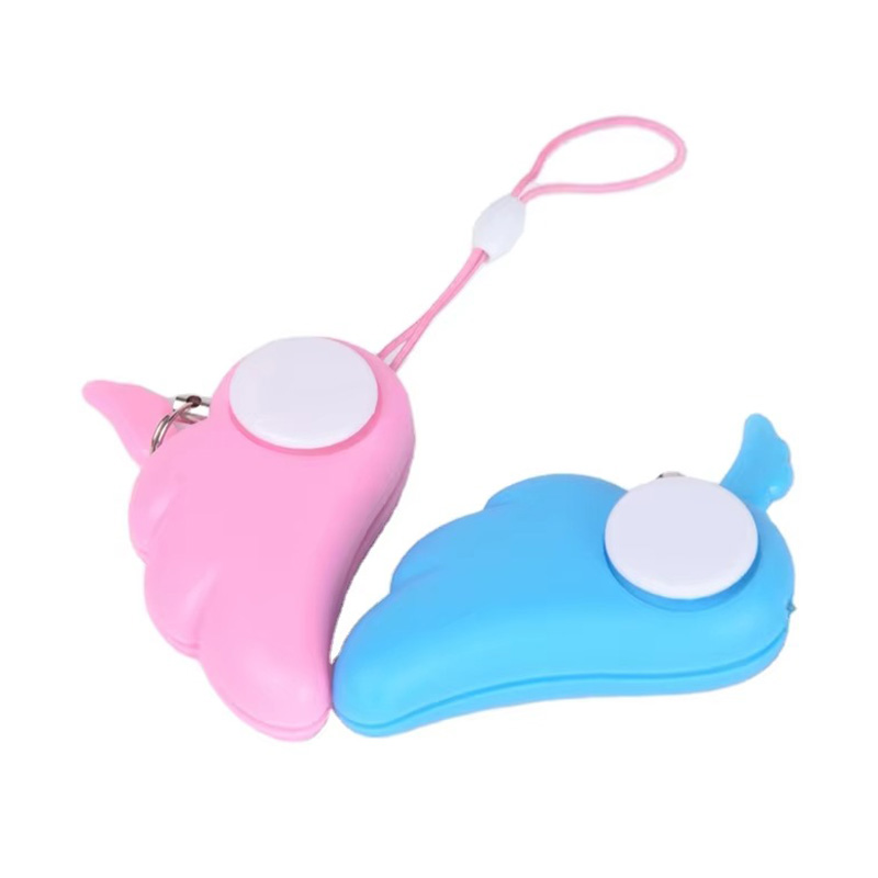 Mini alarma de defensa portátil con llavero para mujeres y niños