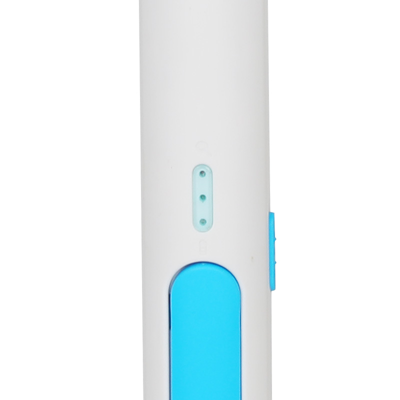 Aplastador de mosquitos eléctrico recargable vertical azul y blanco