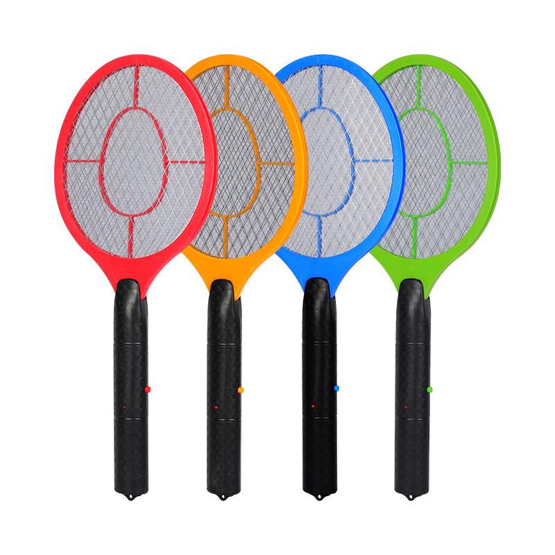 Aplastador de mosquitos eléctrico de triple capa con potencia de choque de alto voltaje