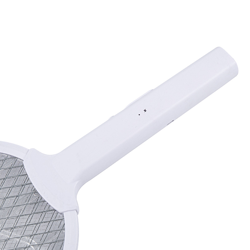 Apisonador eléctrico de mosquitos de malla elíptica con base vertical