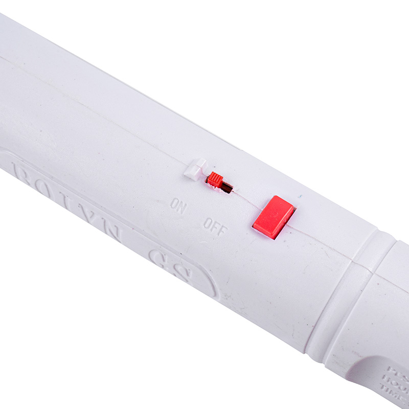 Aplastador de mosquitos eléctrico ligero con mango antideslizante blanco