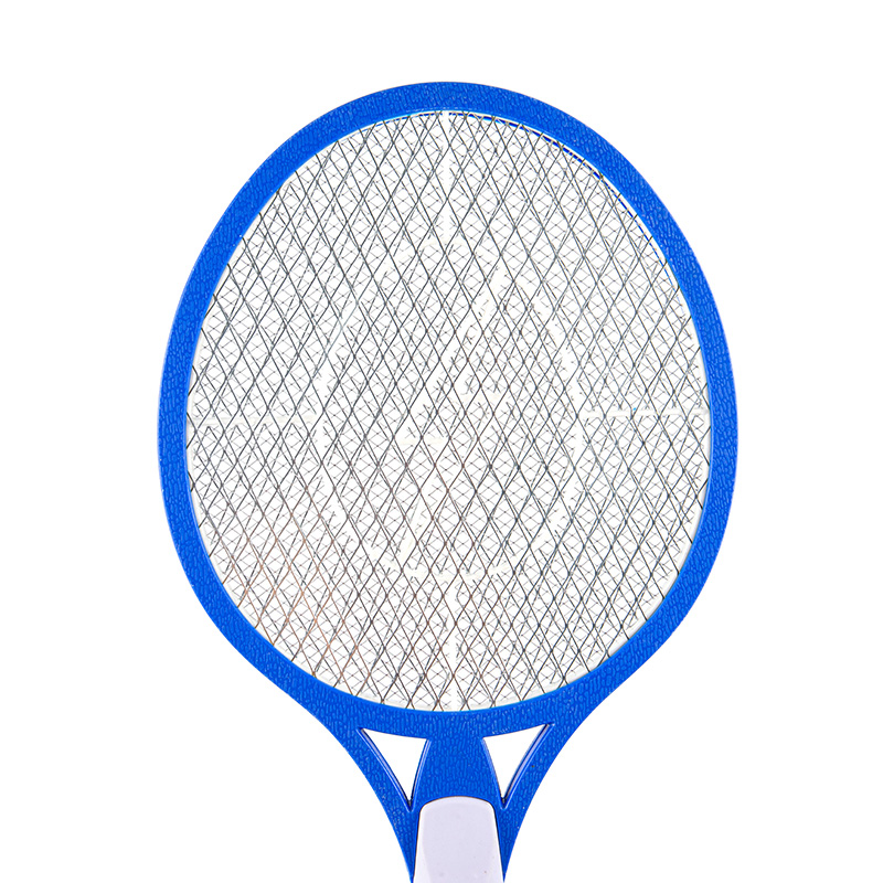 Aplastador de mosquitos eléctrico ligero con mango antideslizante blanco