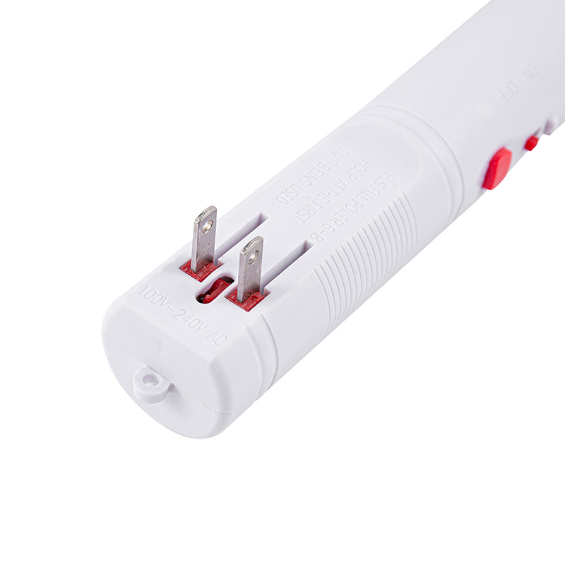 Aplastador de mosquitos eléctrico ligero con mango antideslizante blanco