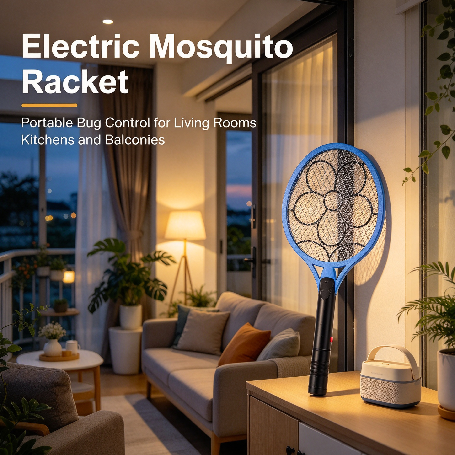 ¿Cómo puede la raqueta eléctrica para mosquitos adaptarse a las diferentes necesidades de la habitación?